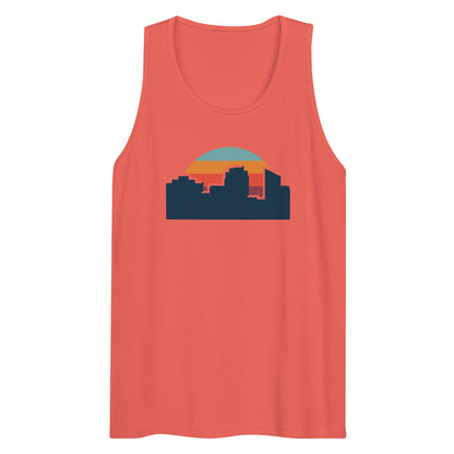 80's Sunset Skyline Thick Tank